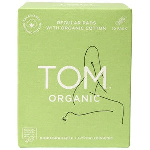 Tom Organic Regular Pads 10 pack