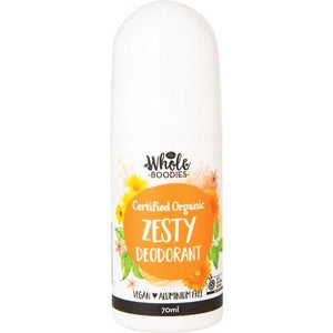 Whole Boodies Organic Zesty Deodorant  70ml